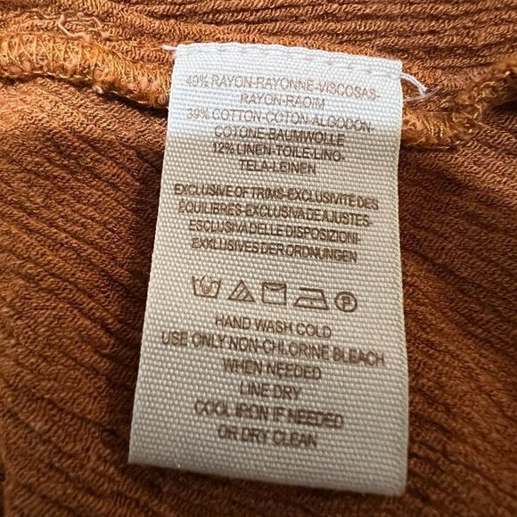 Free People Back to You Midi Jumper Burnt Orange Size S - Picture 4 of 8